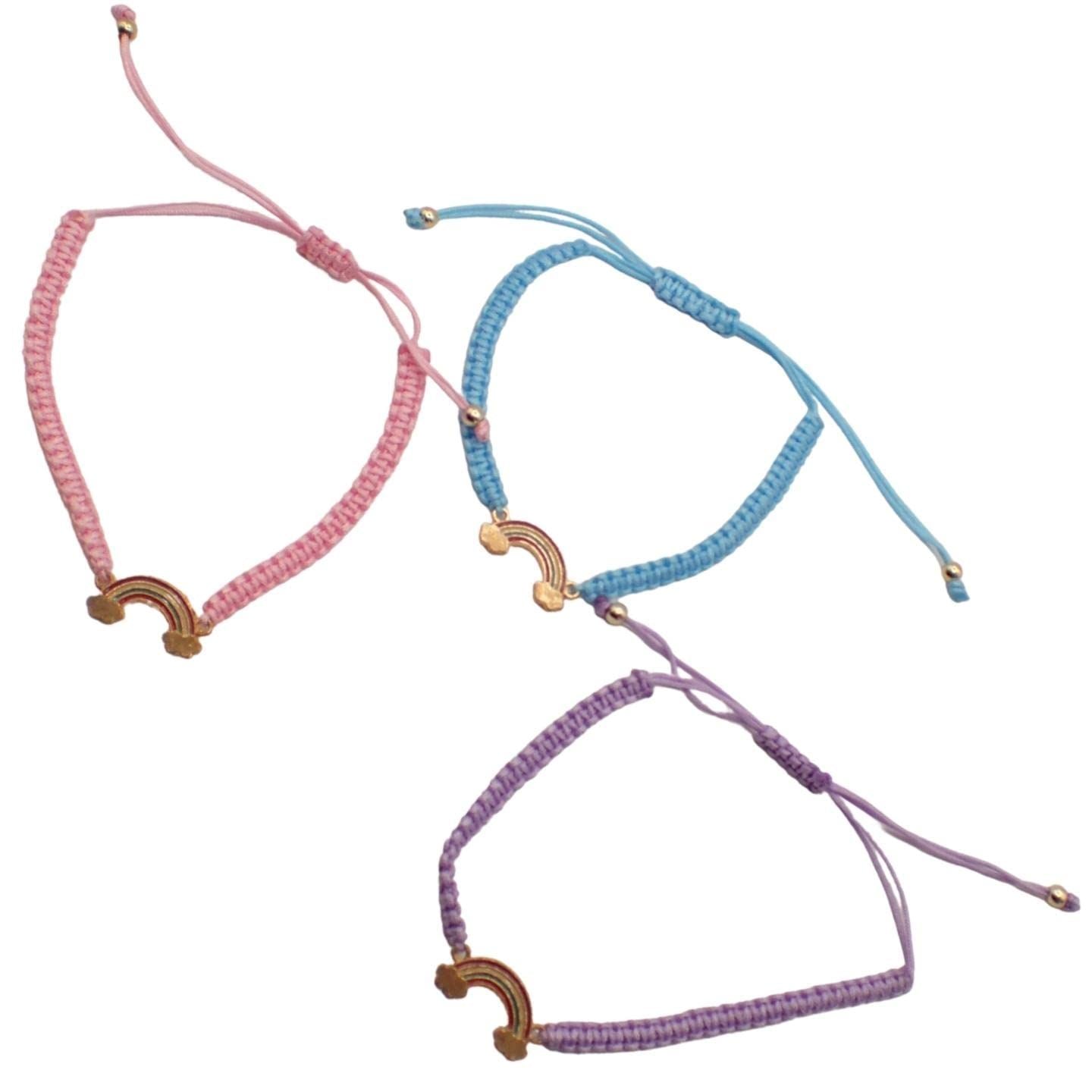 Girls Adjustable Corded String Bracelet